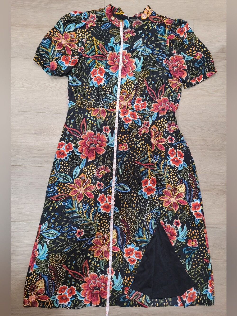 Julia Jordan Women 16 Floral Print Tie Neck Midi Dress NWT* - Picture 9 of 13